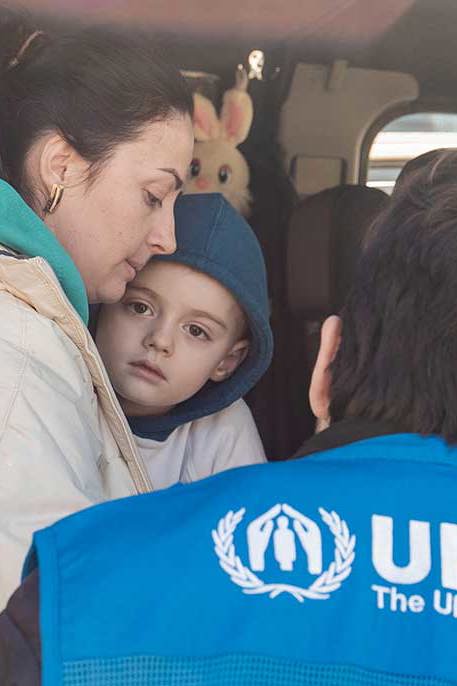 UNHCR på plats och hjälper till