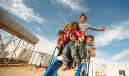 Barn på flykt från Syrien