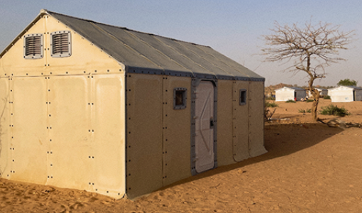 IKEA Foundation har skickat 3000 nödbostäder till Tchad för att ge skydd till människor som flyr.